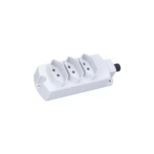 TOMADA BARRA TRIPLA 20A 2P+T MARGIRIUS (3 TOMADAS)
